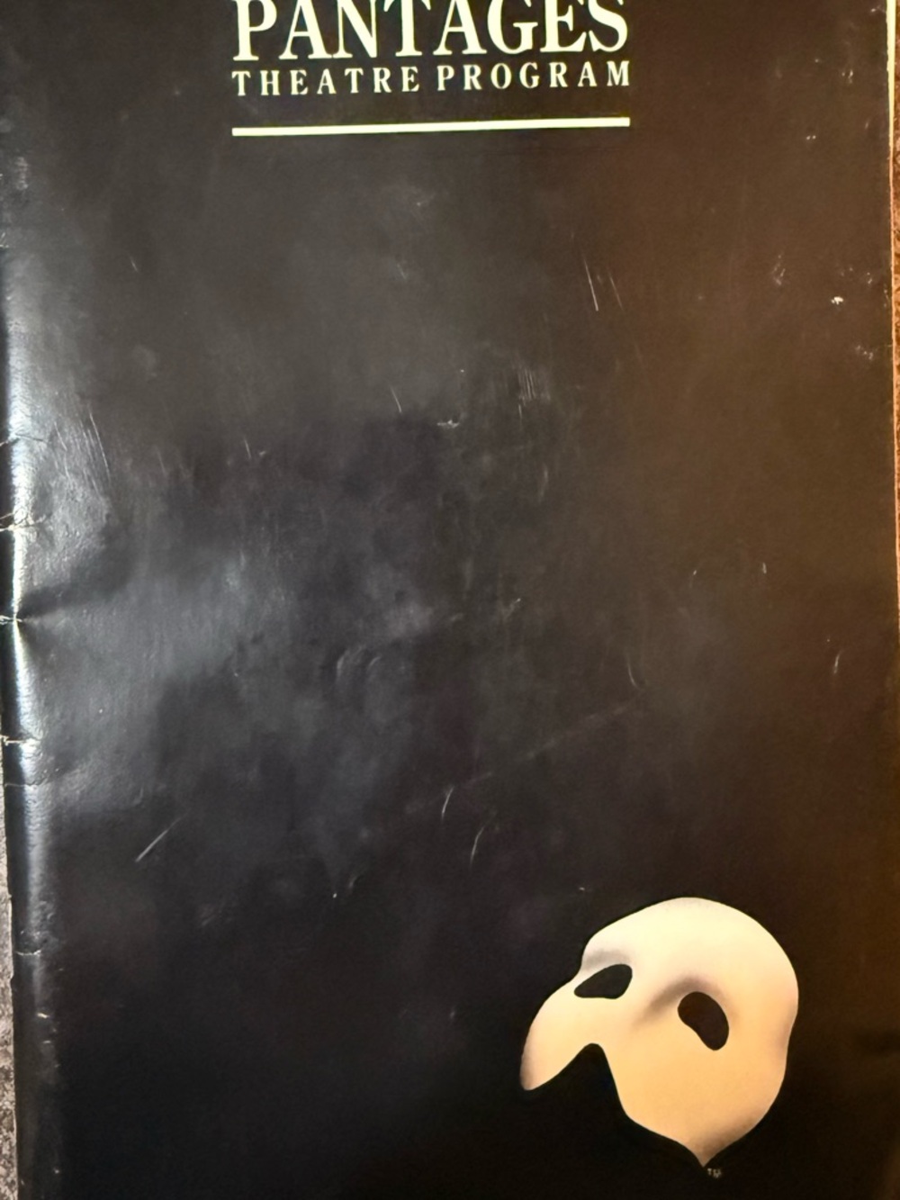 Vintage Phantom of the Opera Playbill 1988 Pantages Theatre